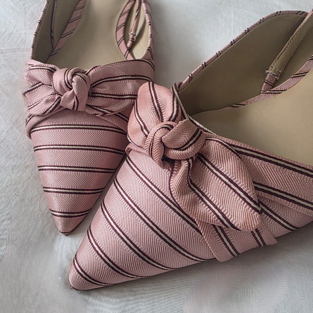 Striped sling backs - Picture 2 of 7